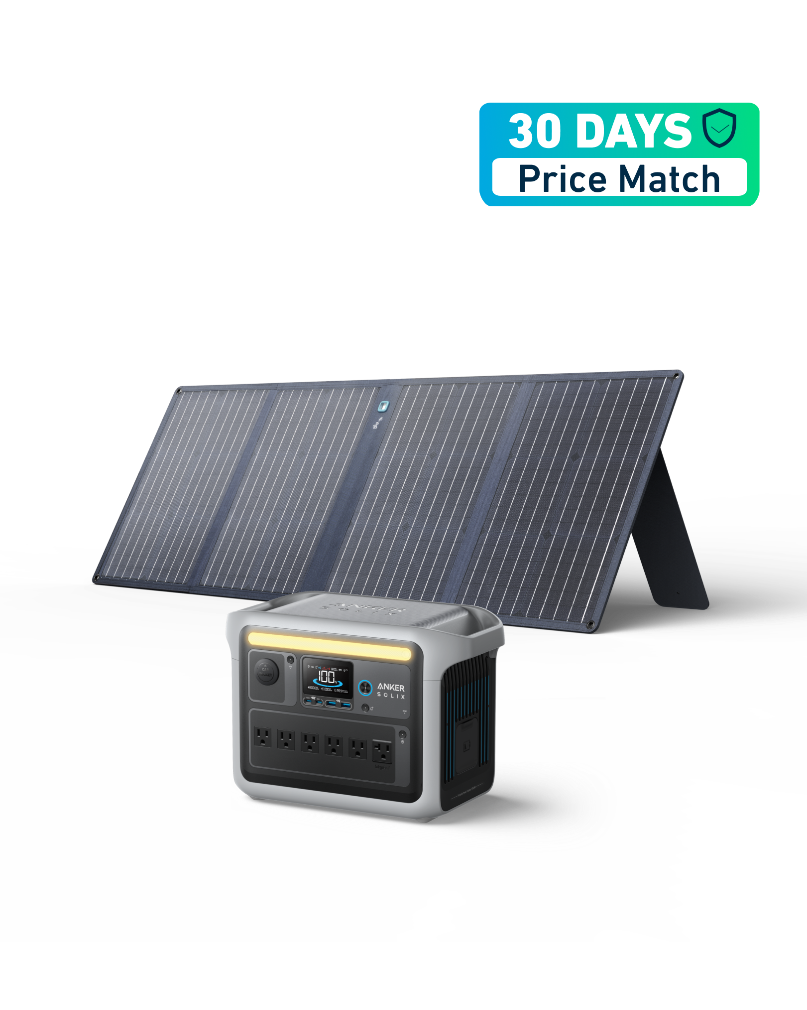 Anker SOLIX C1000 Solar Generator + 100W Solar Panel - Anker CA