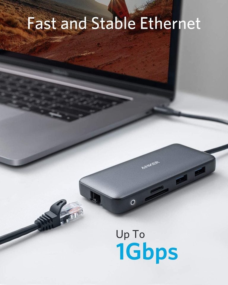 Anker 553 USB-C Hub, 8-in-1 USB C Dock, Dual 4K HDMI USB C