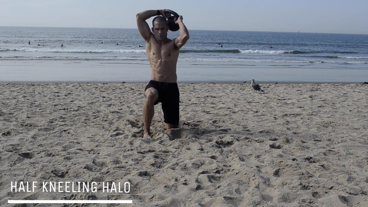 Half Kneeling Halo- Functional Fitness Kettlebell Exercise