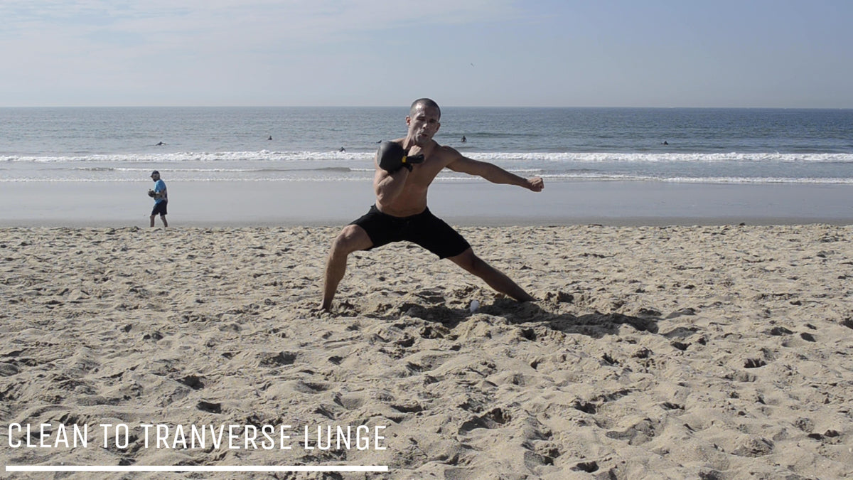 Clean To Transverse Lunge- Functional Fitness Kettlebell Exercise