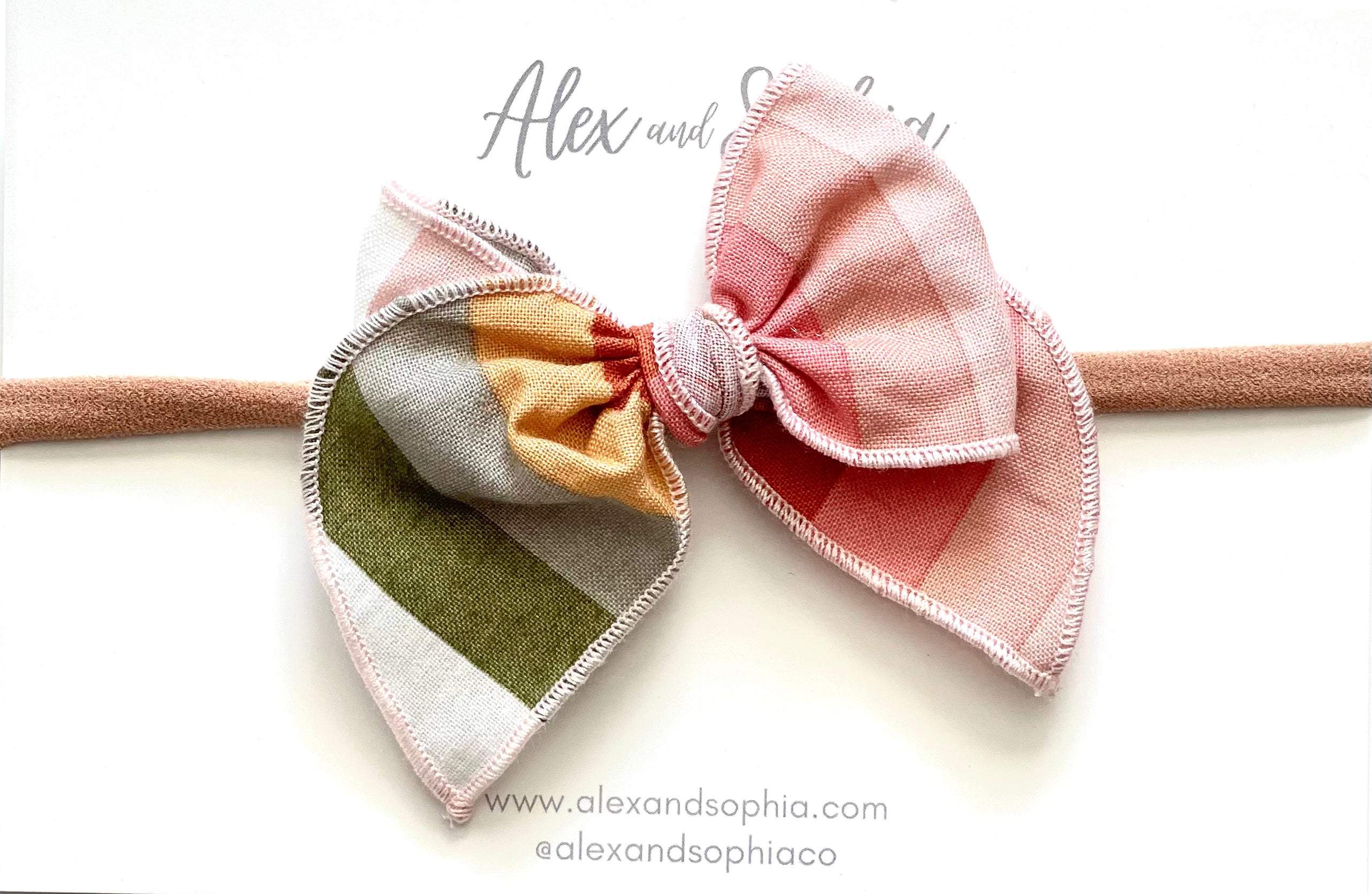 Mini Fable Sweet Stripes Handtied Bow