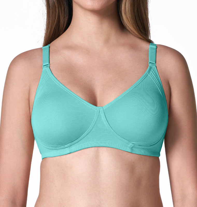 Buy BLOSSOM Women's Seamed, Double Layered 100% Cotton Full Coverage Non  Wired Non Padded Feeding/Nursing/Maternity, Front Open Bra [ Madams 34B  Skin] at