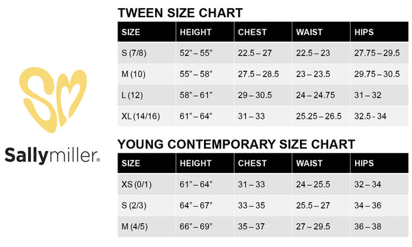 What Is A Tween Size Chart