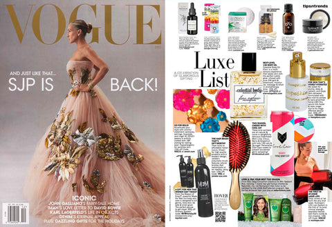 Scan of Vogue Magazine featuring Berry Cool Cat Wine Spritzer on the 'Luxe List.'