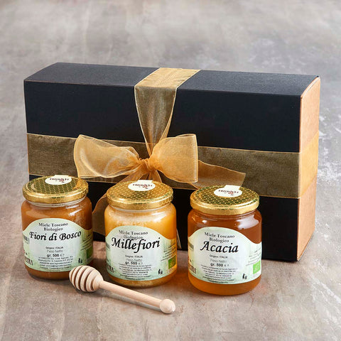 Alt="vorrei italian hampers organic honey selection hamper"