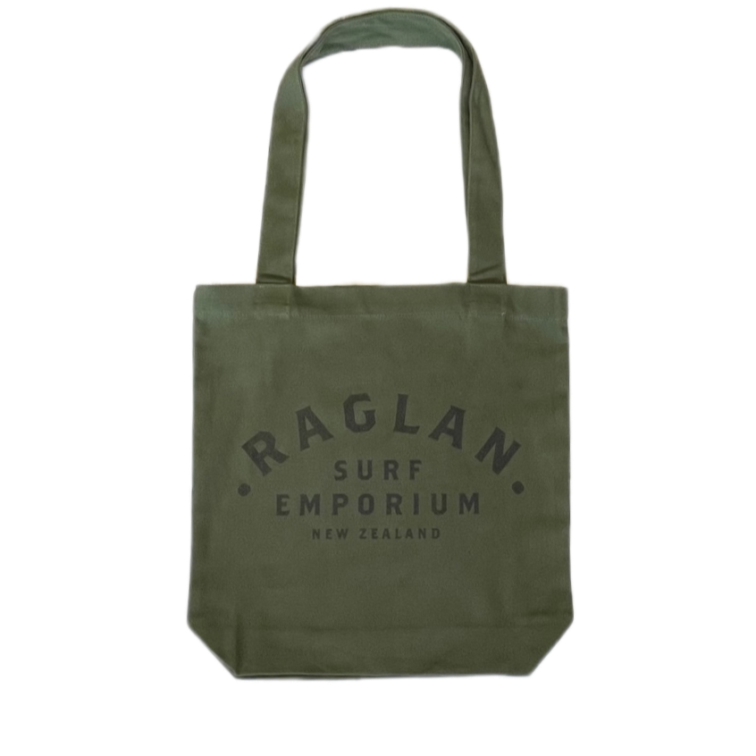 RSE WORD TOTE - ARMY – Raglan Surf Emporium