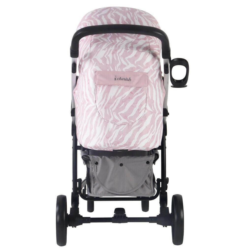 pink dinosaur pushchair