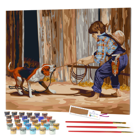 Opalberry Paint by Numbers for Adults - Number Painting Kit with Rolled Canvas - DIY Painting by Numbers - 16x20 Acrylic DIY Painting: Teresa