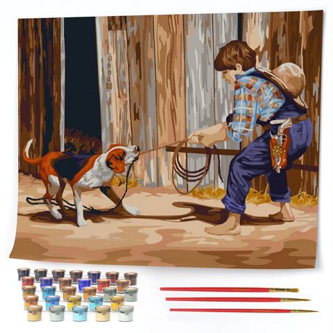 Opalberry Paint by Numbers for Adults - Number Painting Kit with Rolled Canvas - DIY Painting by Numbers - 16x20 Acrylic DIY Painting: Jim Daly's A