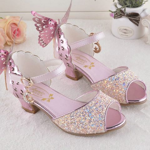 childrens heeled party shoes