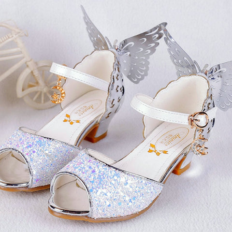childrens heeled party shoes