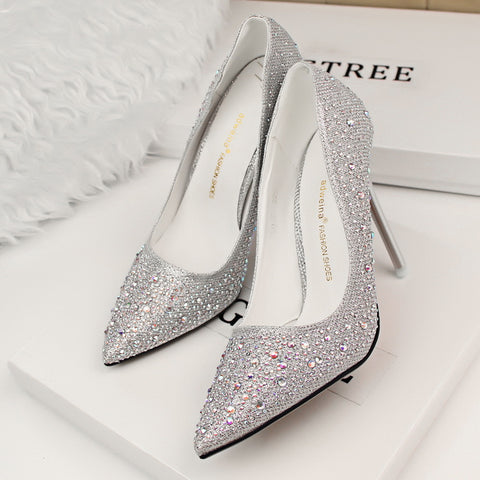 crystal stiletto heels