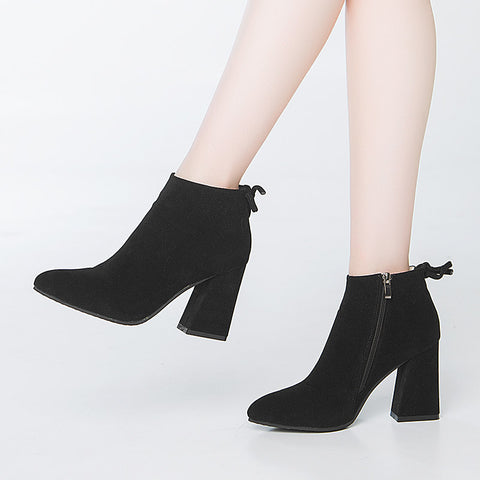 square heel ankle boots
