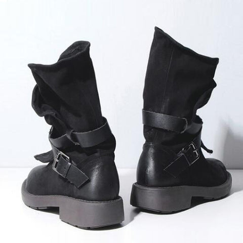 fashion military boots womens