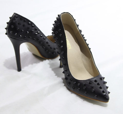 spiked stiletto heels