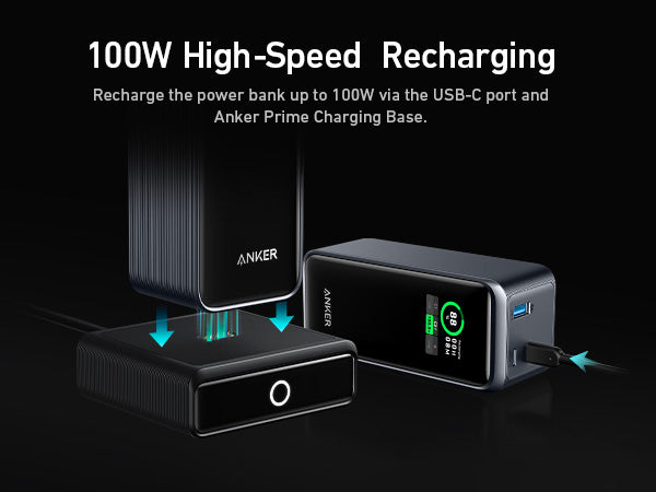 Anker Prime 20,000mAh Power Bank (200W) with 100W Charging Base 