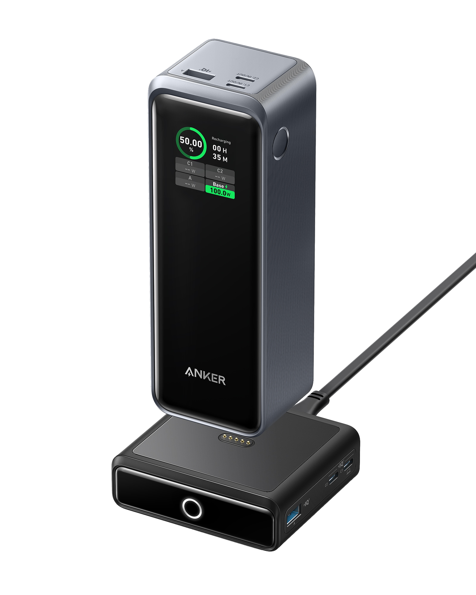 Anker Prime 27,650mAh Power Bank (250w) with 100W Charging Base