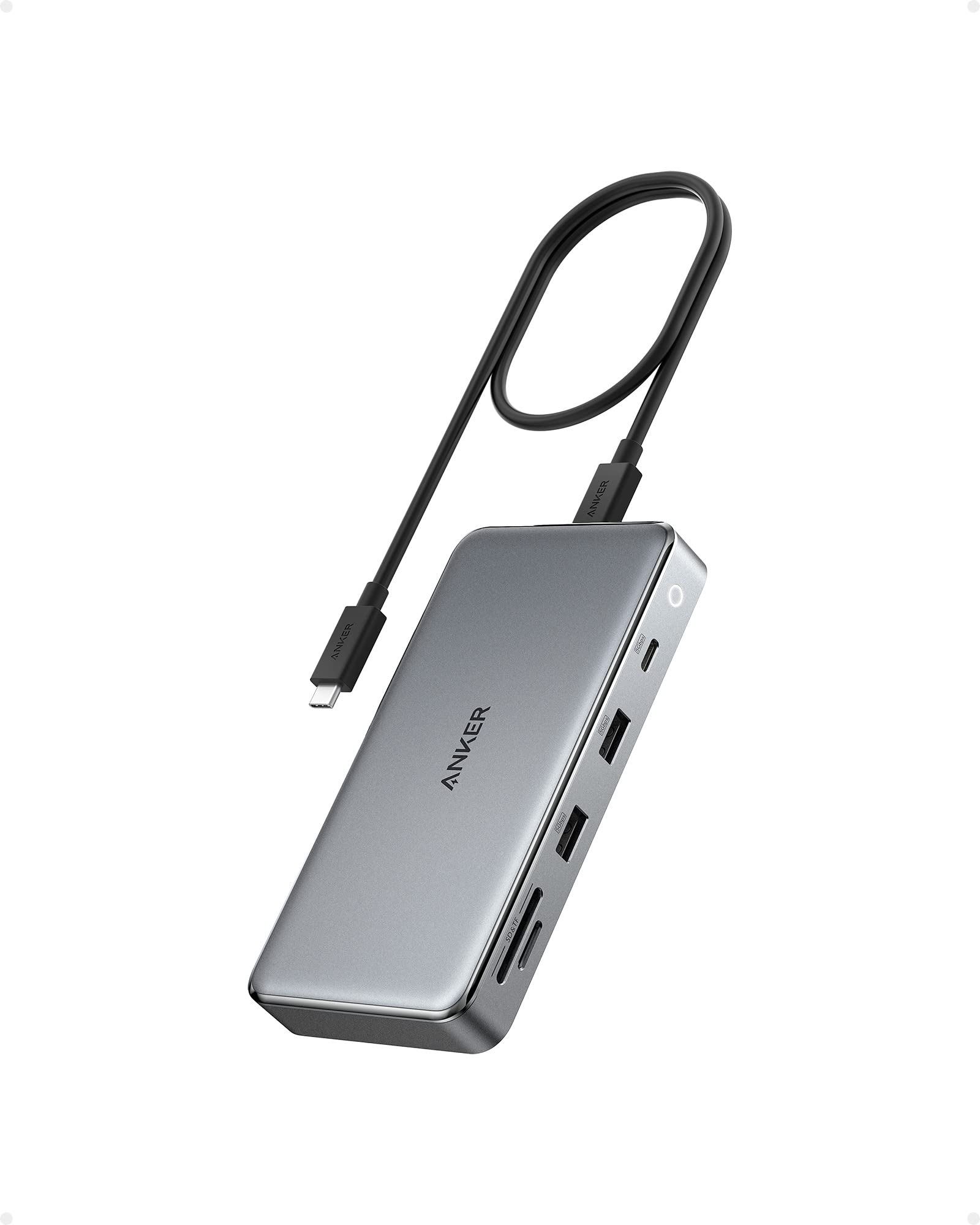 Anker <b>563</b> USB-C Hub (10-in-1, Dual 4K HDMI, For MacBook)