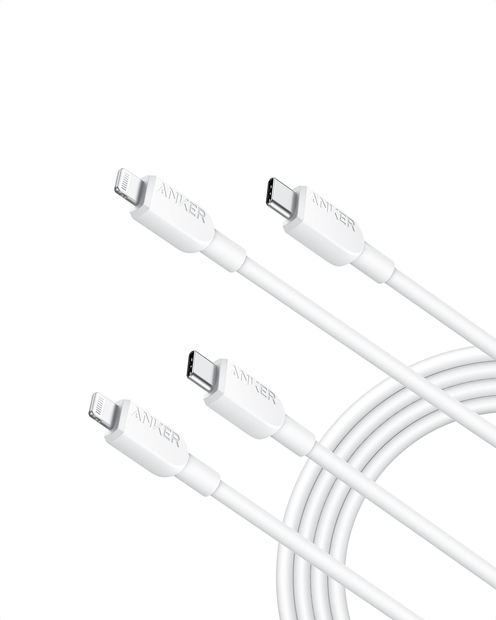 Anker 310 USB C to Lightning Cable (6 ft, White)