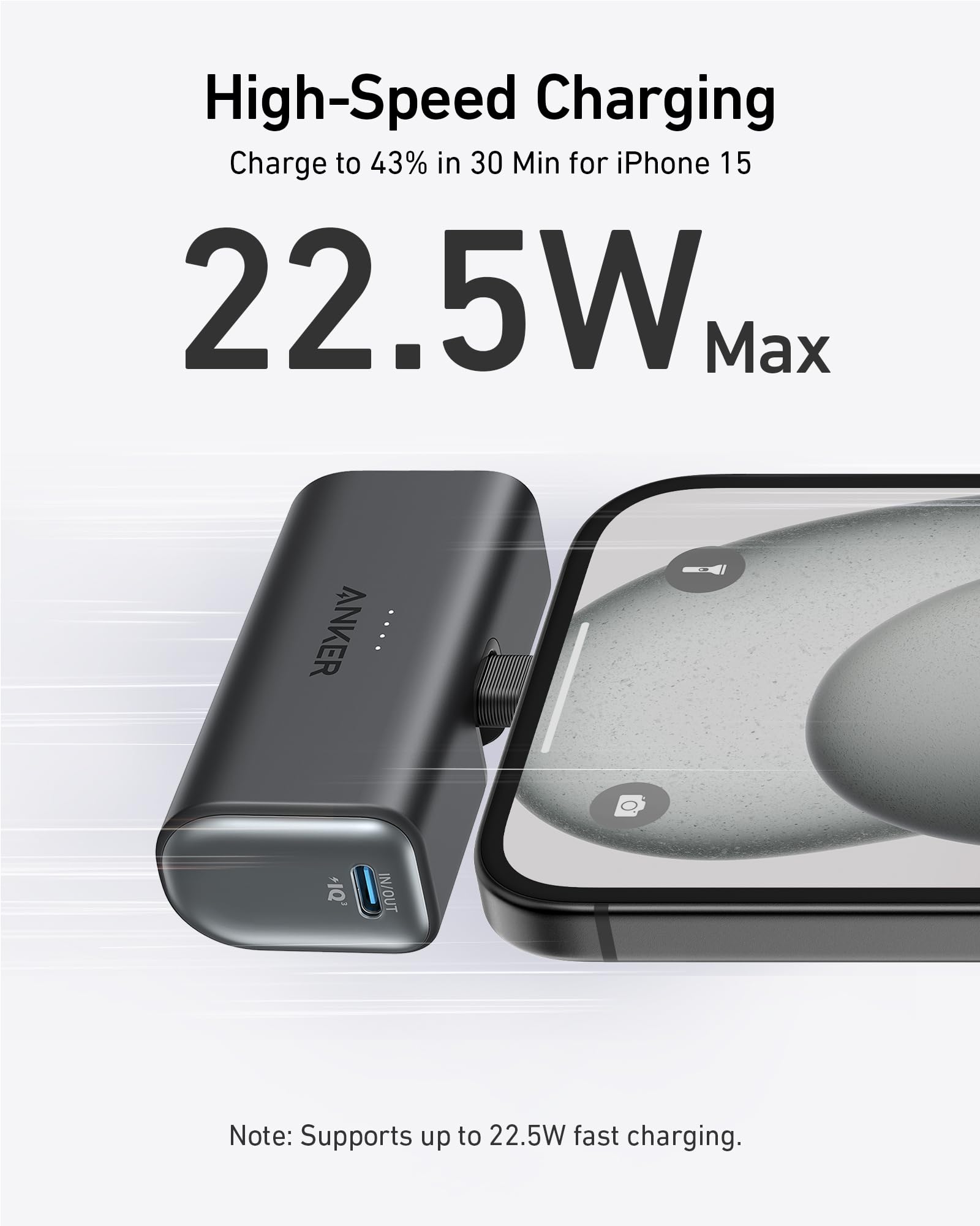 Anker Nano Power Bank (22.5W, Built-In USB-C Connector) - Anker US
