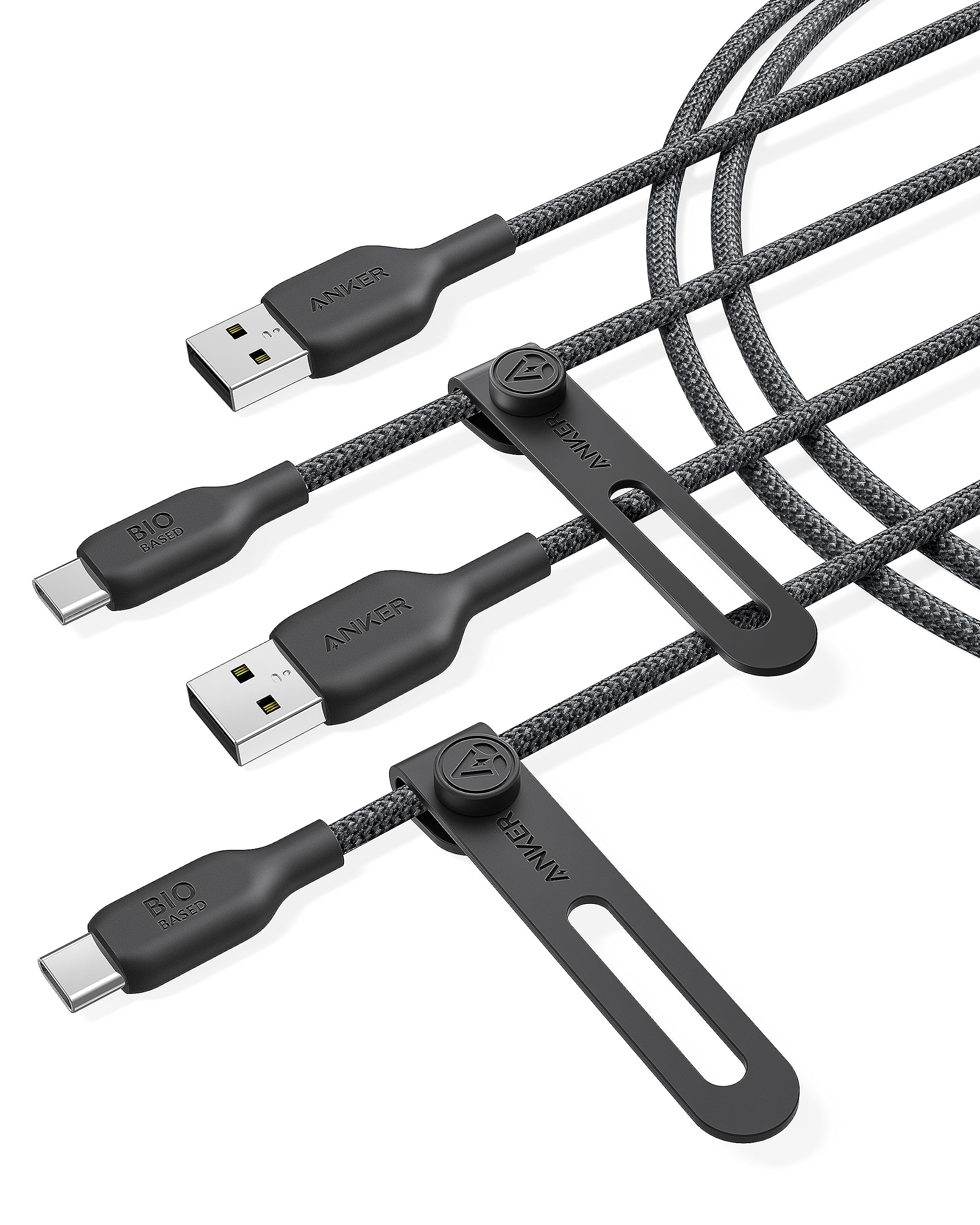 USB C to USB C Fast Charging Cable 6ft 60W with USB A Adapter, 20V3A 180°  Rotating Fast Charge Cable, Nylon Braided Fast Charging Cord Type C