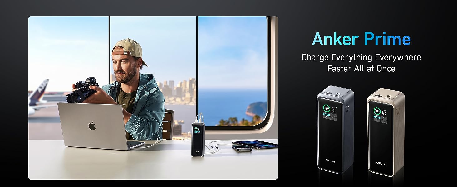 Anker Prime 27,650mAh Power Bank (250W): Ultimate Portable Charging  Solution for All Your Devices