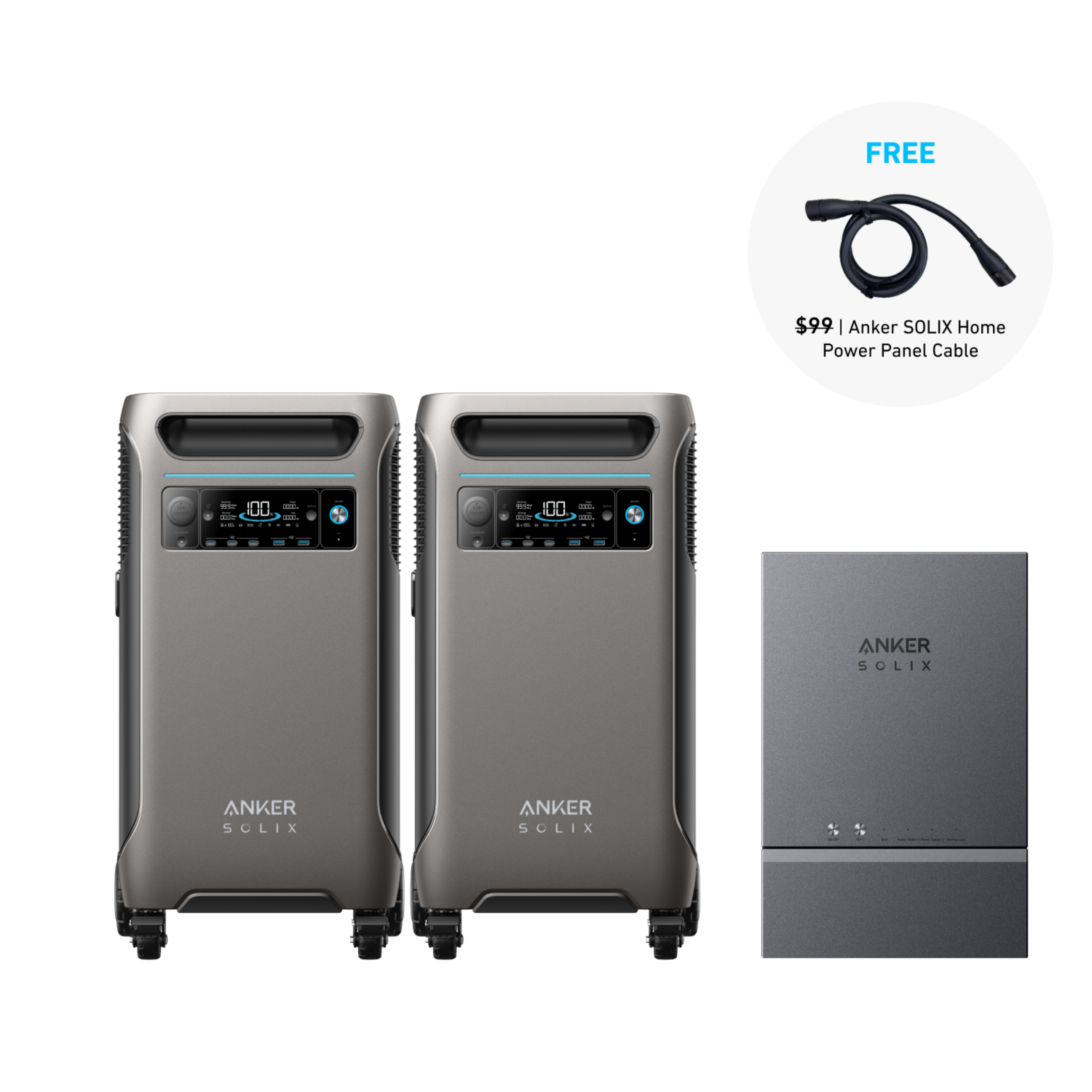 Anker SOLIX Dual F3800 Home Power System