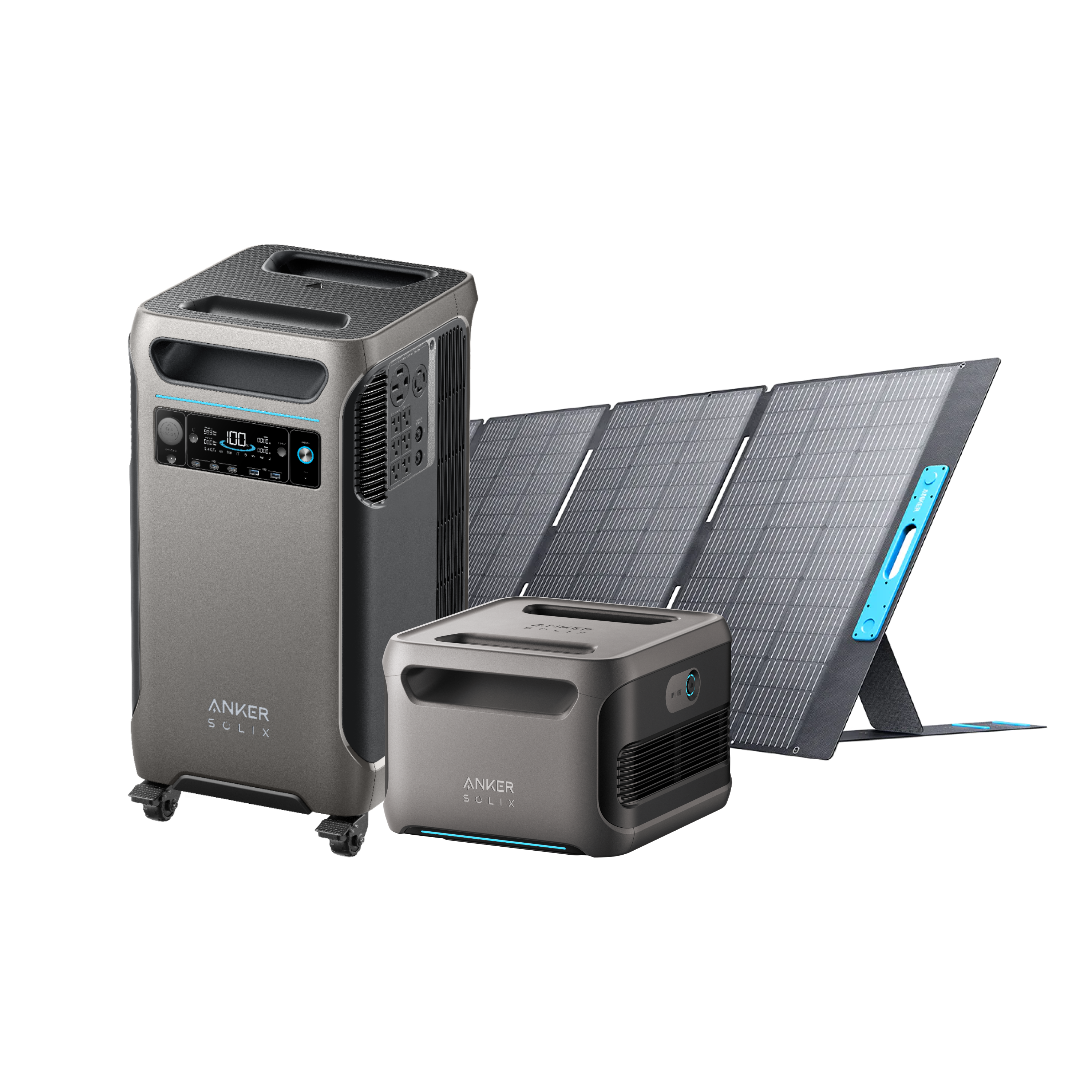 Anker SOLIX F3800 + Expansion Battery Anker SOLIX Portable Solar Panel (400W)