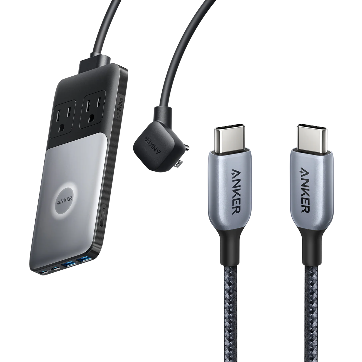 New Nylon USB-C to USB-C 100W Cable (10 ft) - Anker US