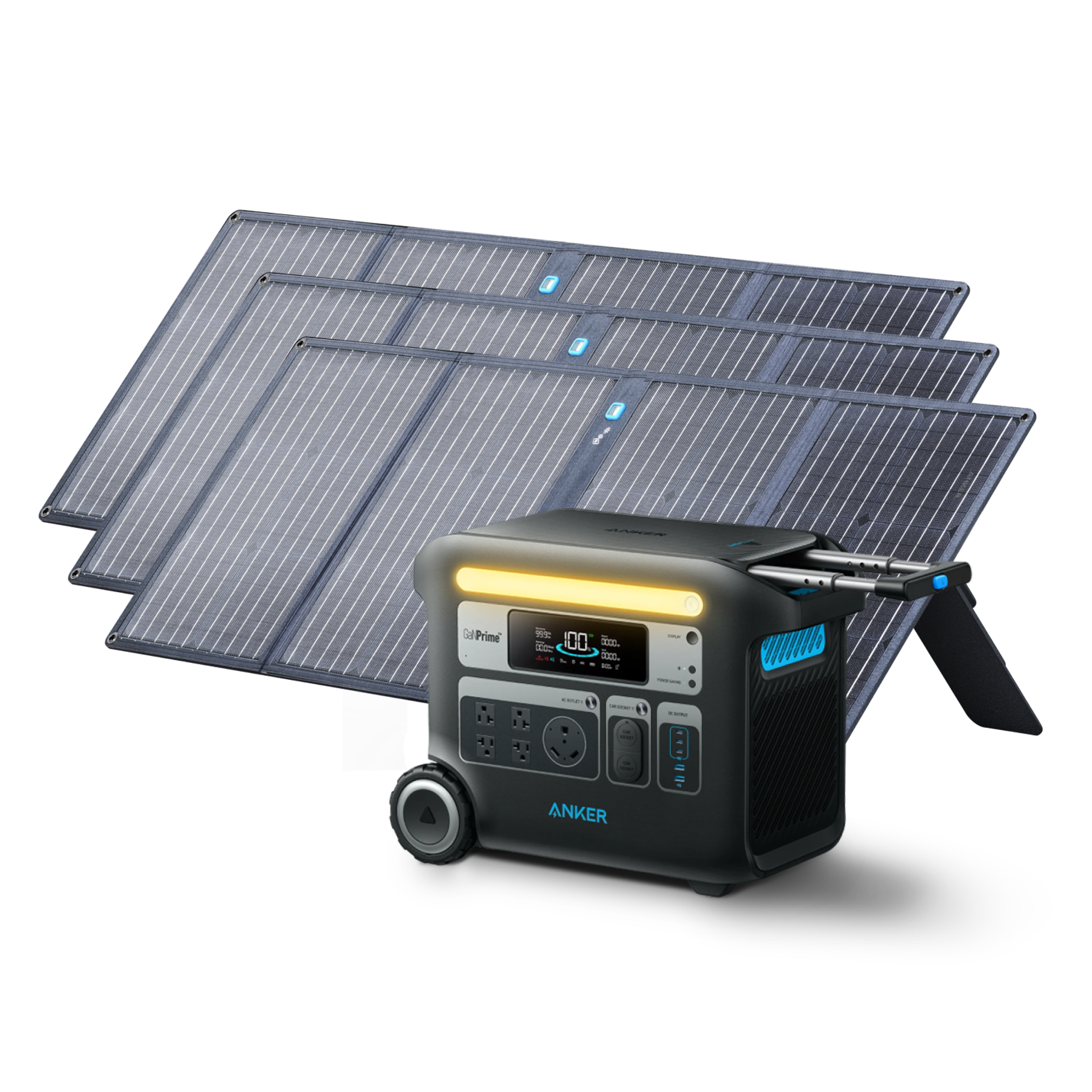 Anker SOLIX <b>F2000</b> Solar Generator + 3 x 100W Solar Panel