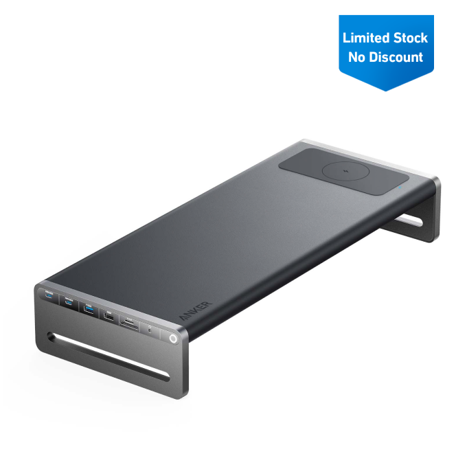 Anker 675 USB-C Docking Station (12-in-1, Monitor Stand, Wireless