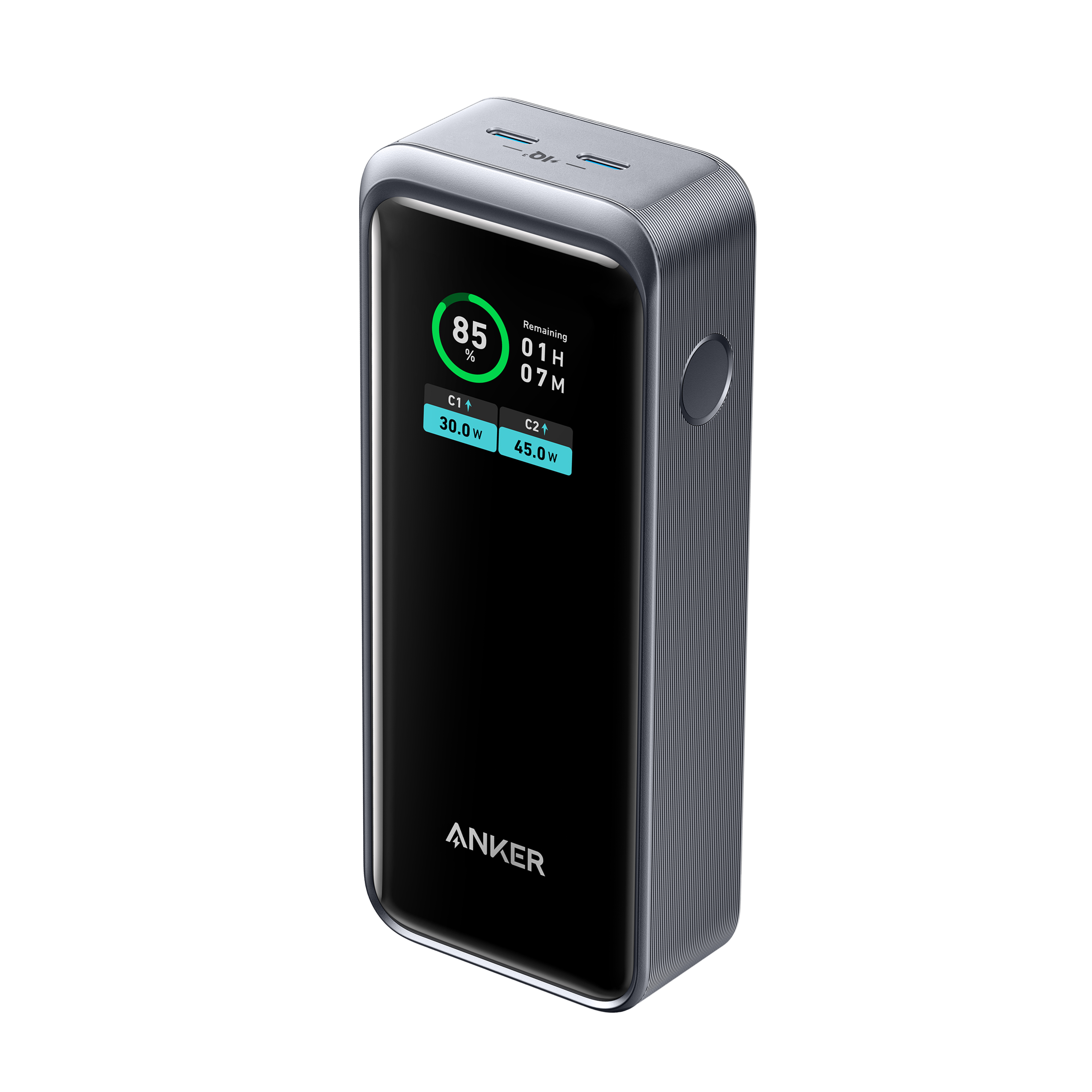 Chargeur pour téléphone mobile Anker PowerPort - Adaptateur secteur - 35  Watt - 3 A - IQ, PD - 2 connecteurs de sortie (USB, 24 pin USB-C)