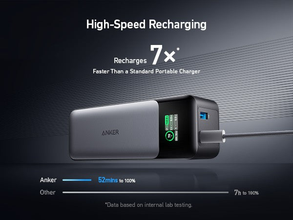 Anker 737 Power Bank Review - Recharge time