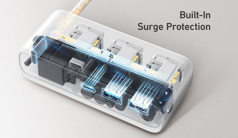 anker surge protector power strip