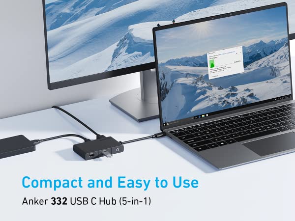 Anker 332 USB-C Hub (5-in-1, 4K HDMI) - Micro Center