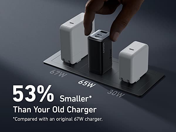 Anker 735 Charger (GaNPrime 65W) with USB-C to USB-C Cable - Anker US