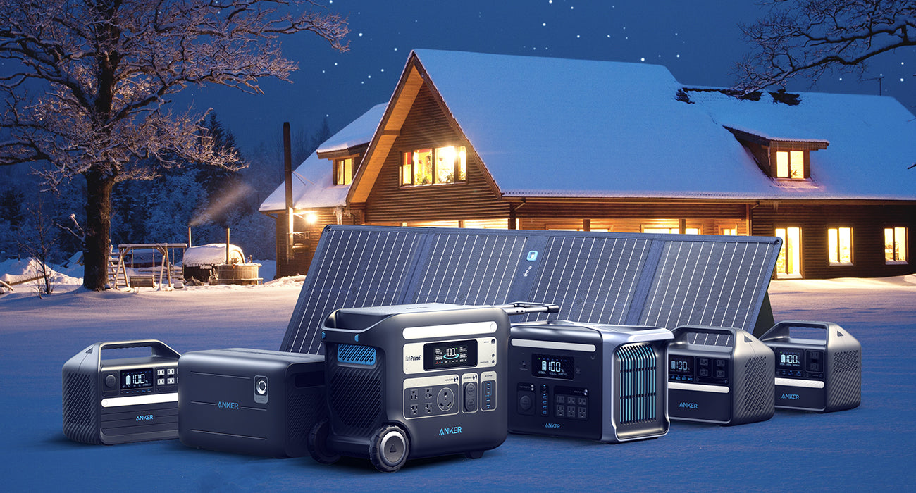 Anker portable power stations and solar generators provide reliable home backup power for winter blackouts