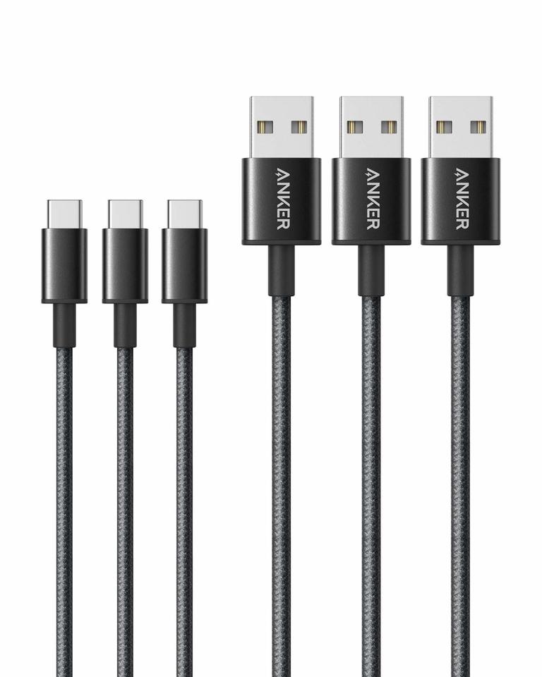 Anker USB C Cable [2-Pack, 3ft], Premium Nylon USB A to Type C Charger  Cable Fast Charging for Samsung Galaxy S10 S10+ / Note 9, LG V30 (USB 2.0