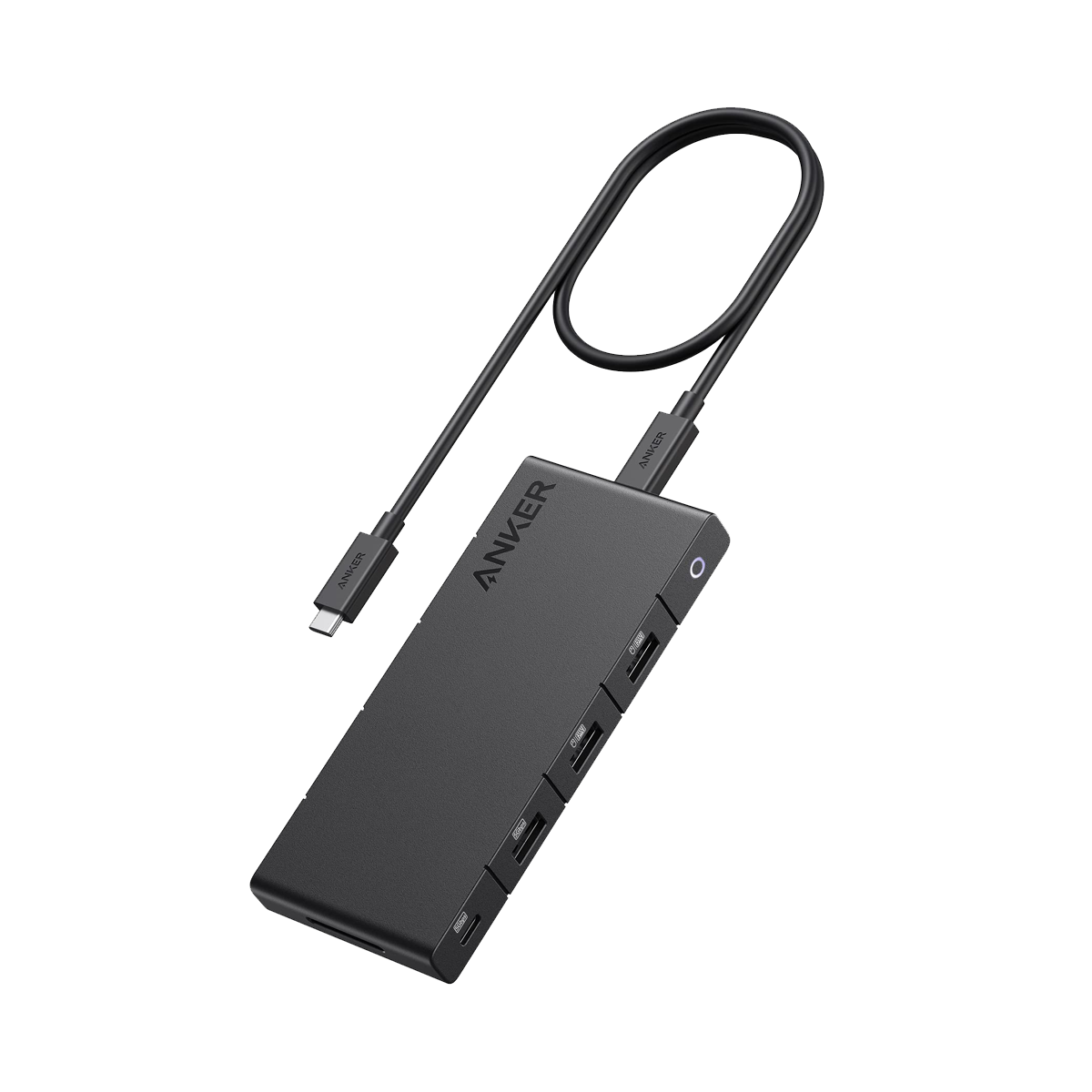 USB 3.0 hub with 4 USB-A ports - additional USB-C power supply