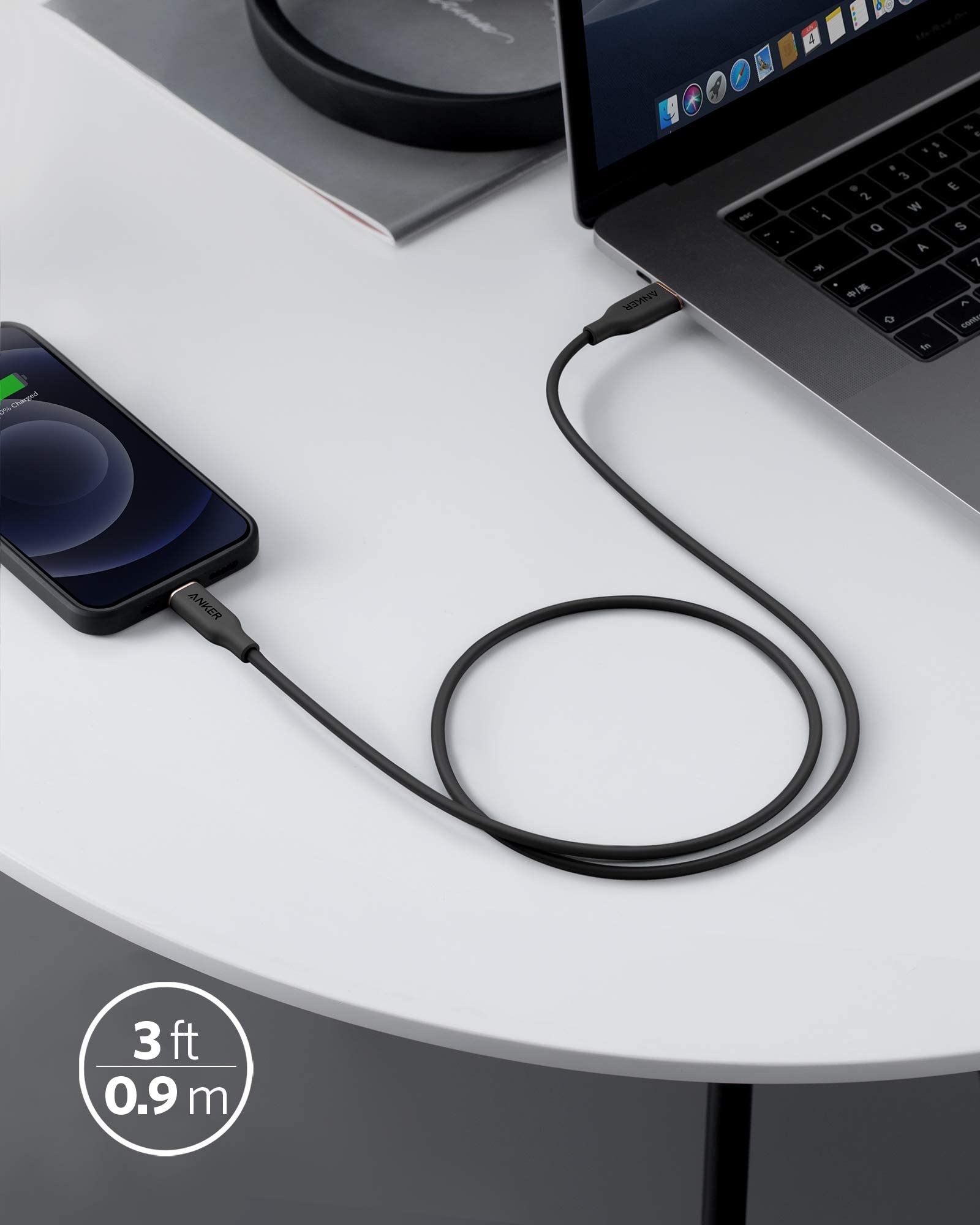 Anker 641 USB-C to Lightning Cable (Flow, Silicone)