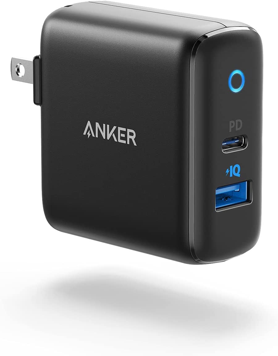 Anker Adaptateur secteur 323 - Chargeur rapide avec deux ports - 33 Watt -  Noir