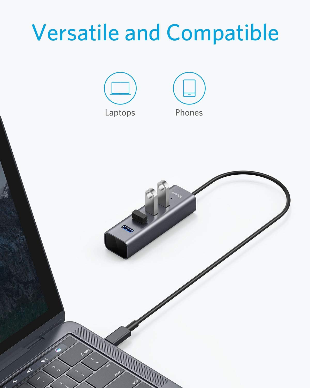 USB-C to 4-Port USB 3.0 Hub