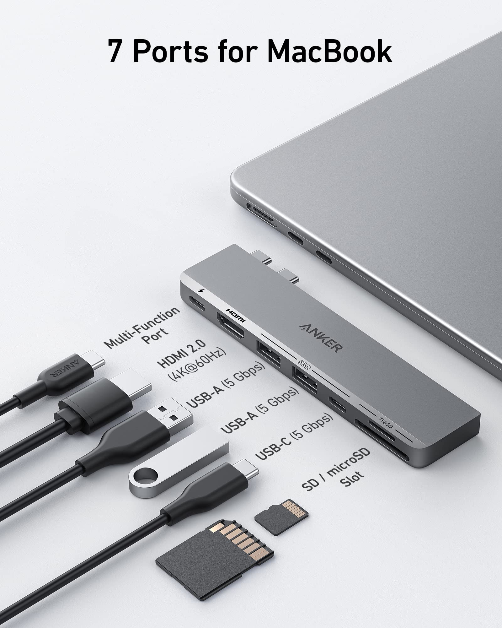 Anker 547 USB-C Hub (7-in-2, for MacBook) - Anker US