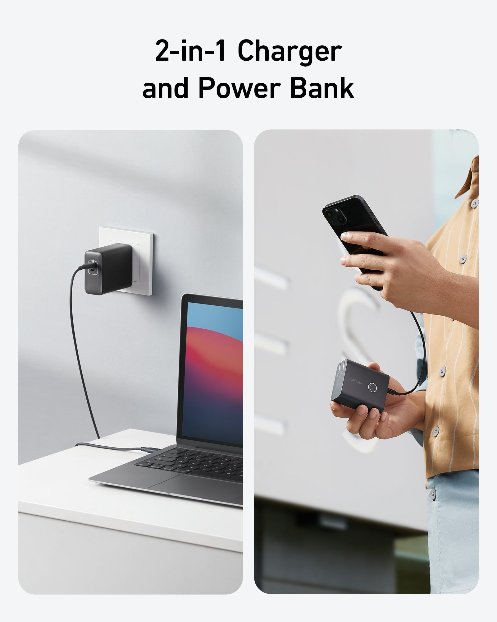 Anker Charger Power Bank, Power Bank Wall Charger