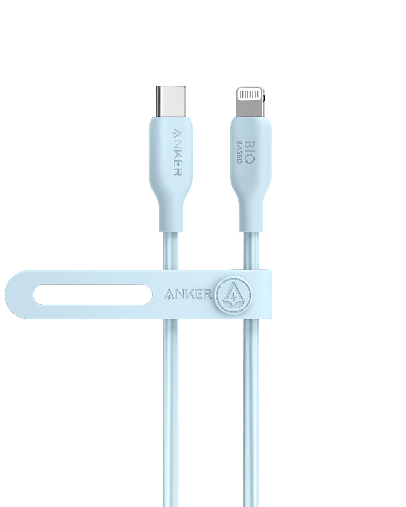 Photos - Cable (video, audio, USB) ANKER 541 USB-C to Lightning Cable  3ft / Misty Blue A80A1031 (Bio-Based)