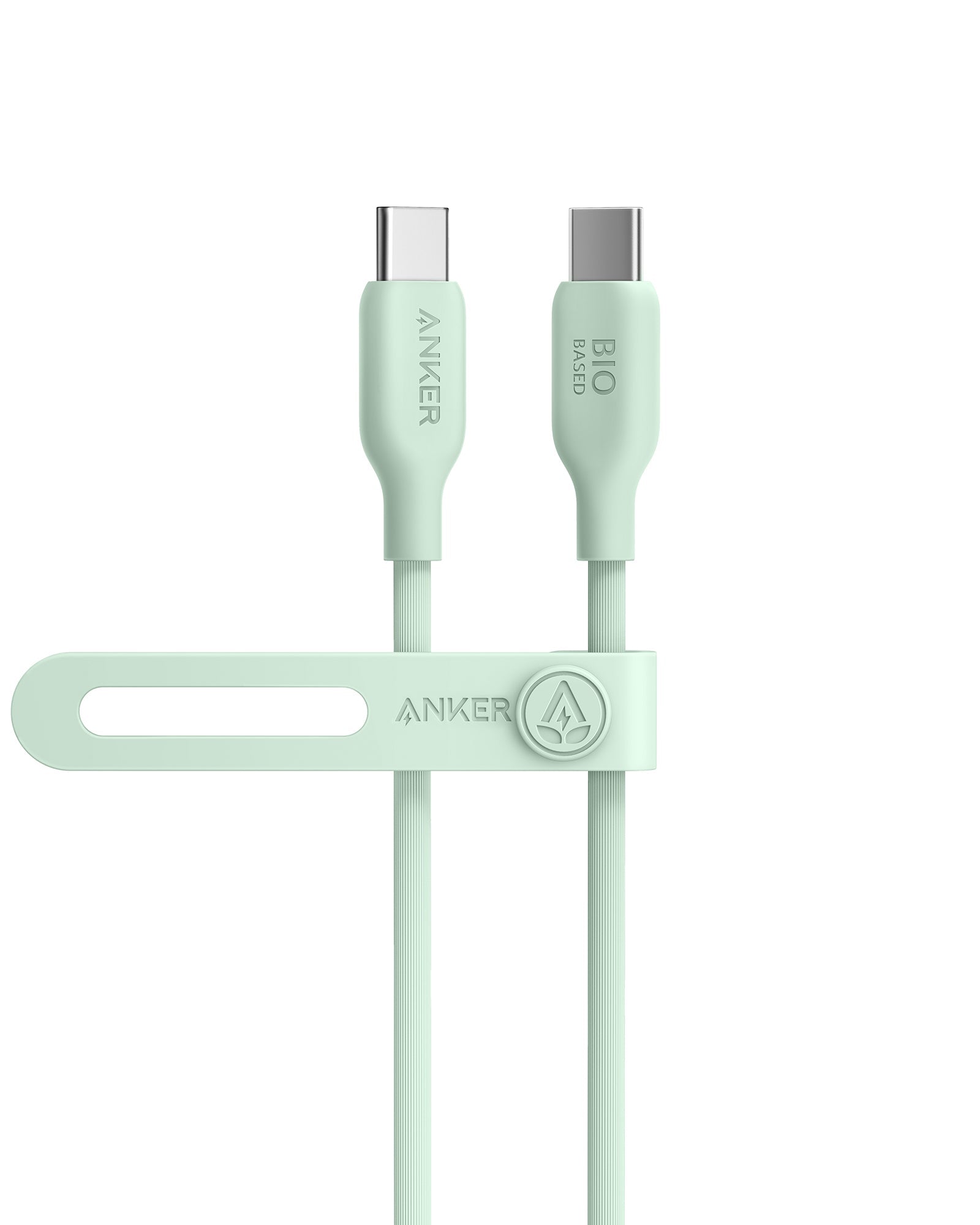 Photos - Cable (video, audio, USB) ANKER 543 USB-C to USB-C Cable  3ft / Natural Green A80E1061 (Bio-Based)