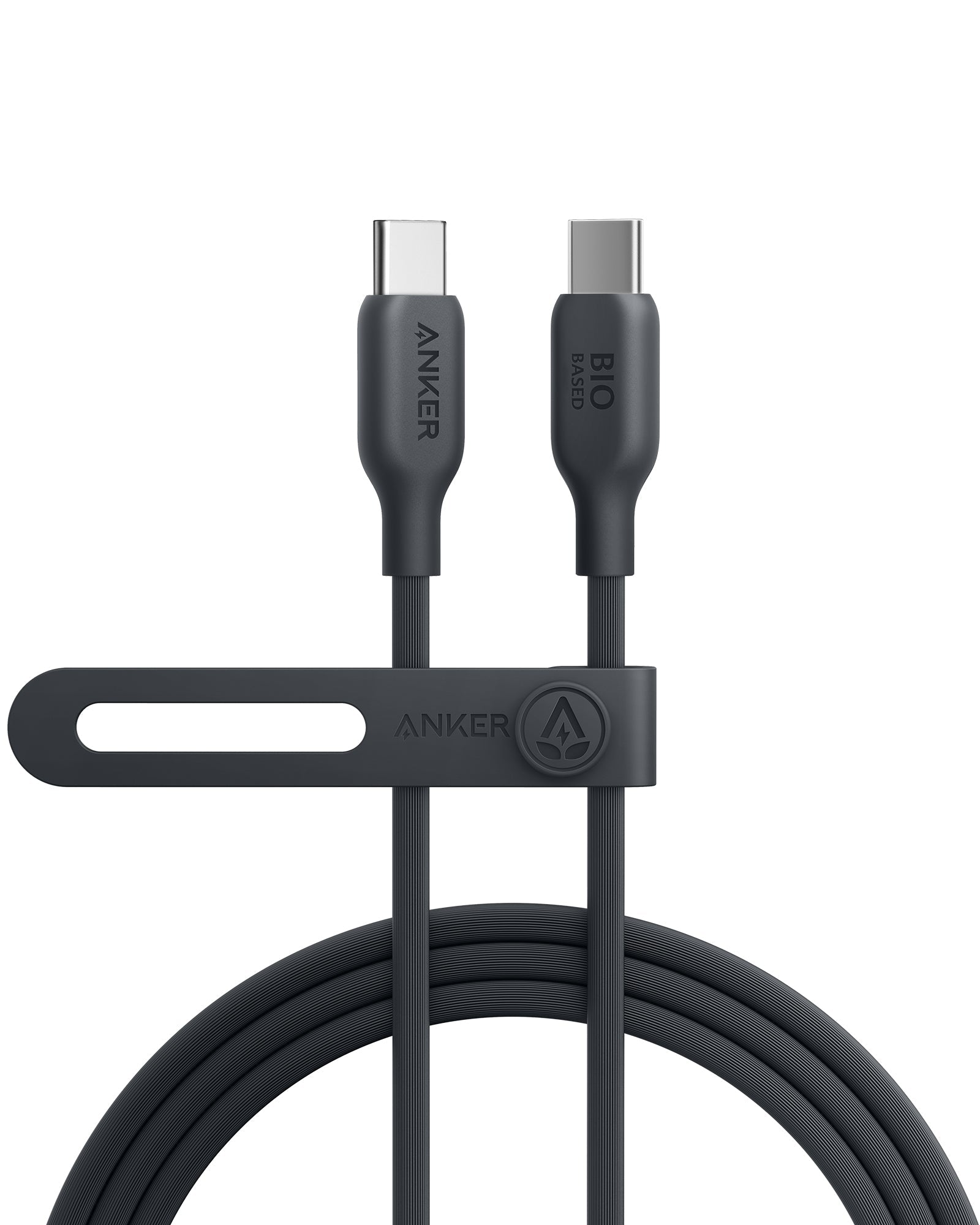 Photos - Cable (video, audio, USB) ANKER 543 USB-C to USB-C Cable  6ft / Phantom Black A80E2011 (Bio-Based)