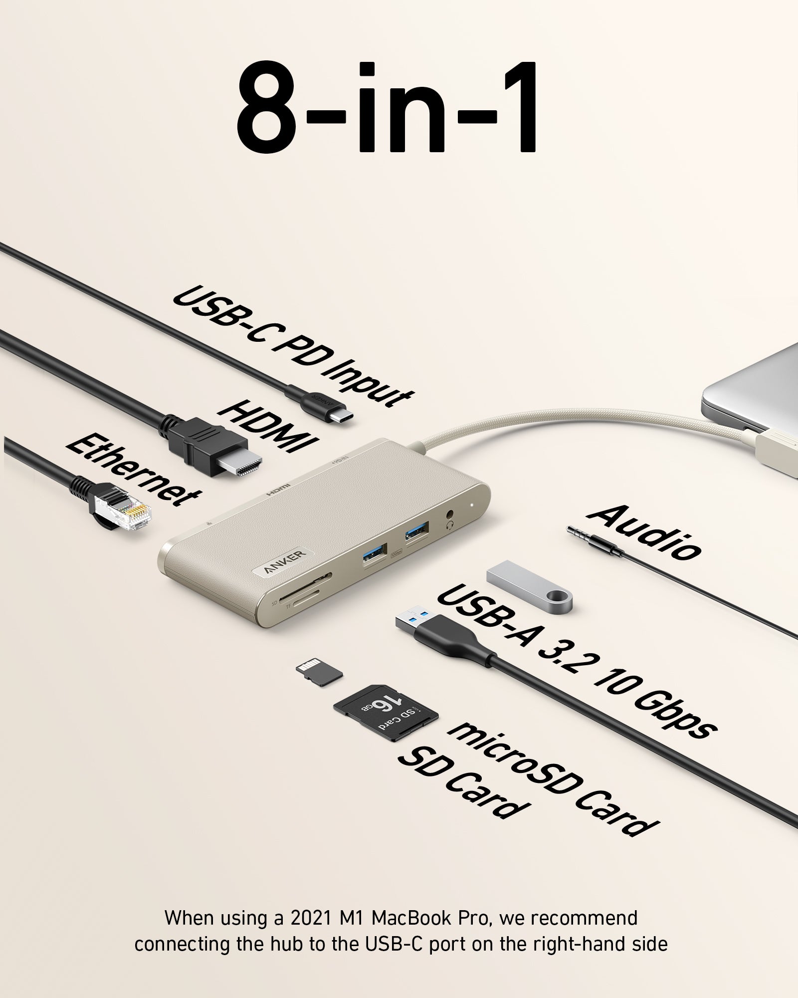 præambel anspændt Konkurrencedygtige Anker 655 USB-C Hub (8-in-1) - Anker US