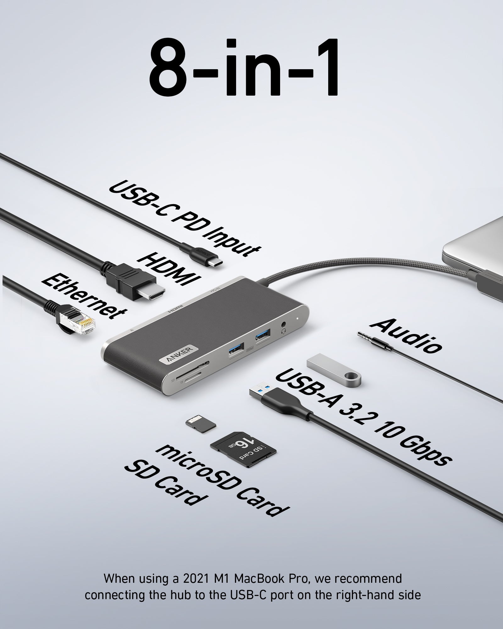 Anker 553 USB-C Hub (8-in-1) - Anker UK