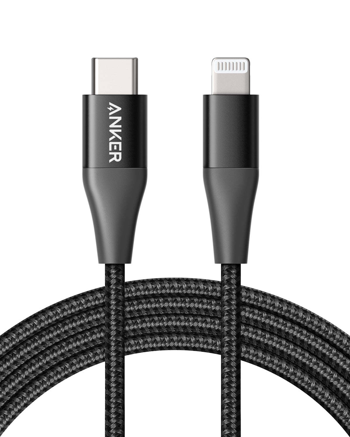 Anker USB C to Lightning Cable (Apple MFi Certified/6ft/Black)